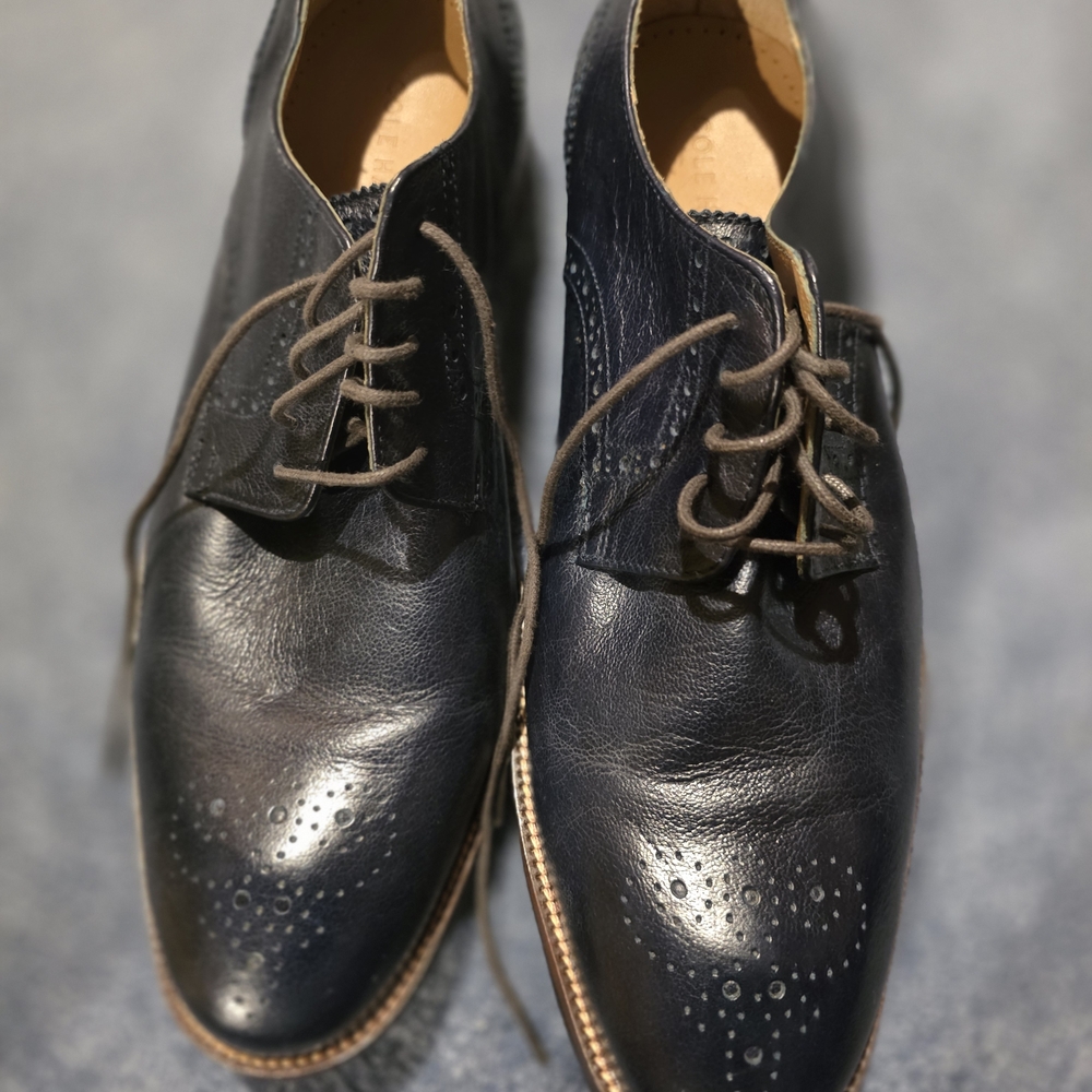 Men's Classic Black Leather Brogues